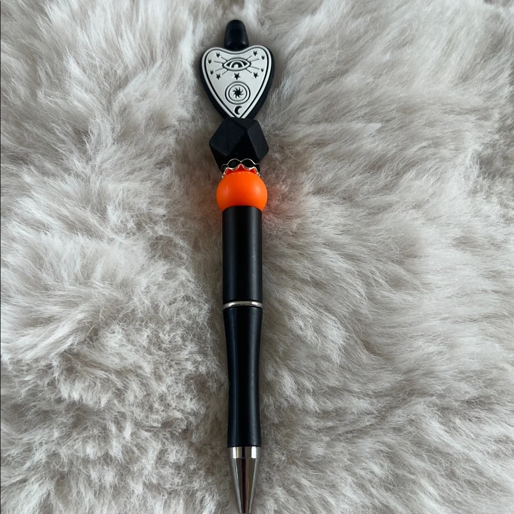 Black and Orange Decorative Pen